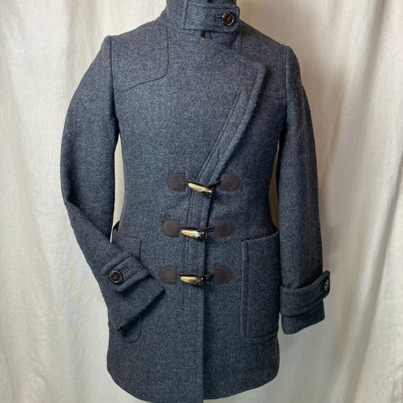 Banana Republic Wool Overcoat in Charcoal Gray - Perfect Condition - Size Small - Picture 5 of 13